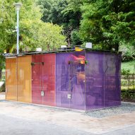Public toilets in Tokyo's Yoyogi Fukamachi Mini Park and the Haru-No-Ogawa Community Park by Shigeru Ban for the Tokyo Toilet project
