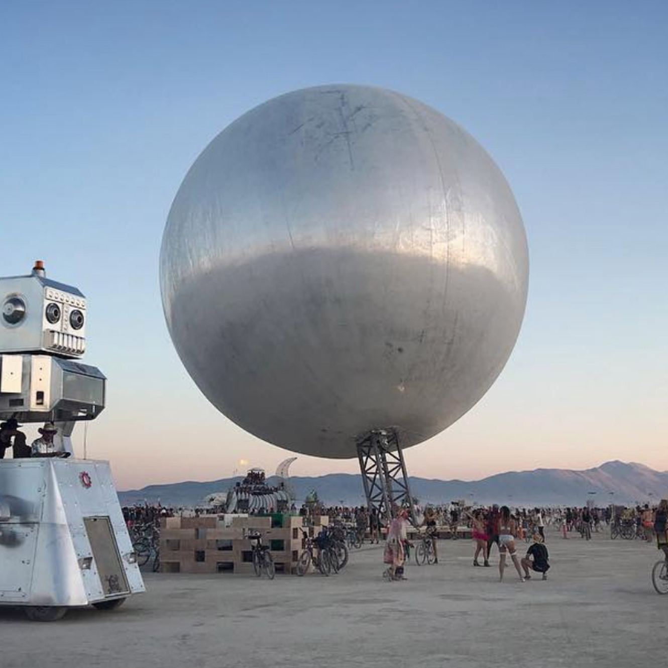 Spherical architecture: Burning Man sphere, by Bjarke Ingels and Jakob Lange