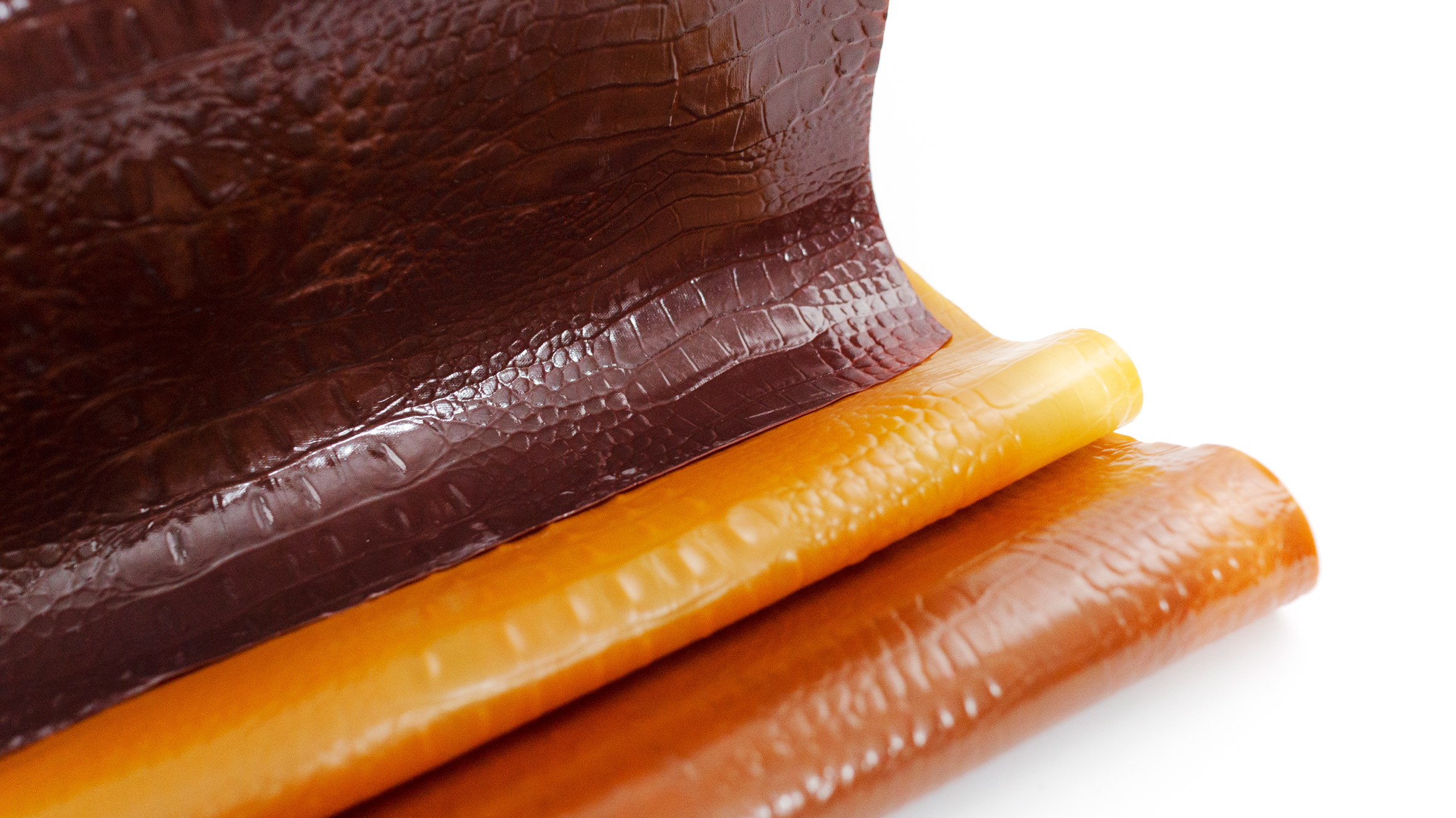 Tômtex is a leather alternative made from waste seafood shells and coffee