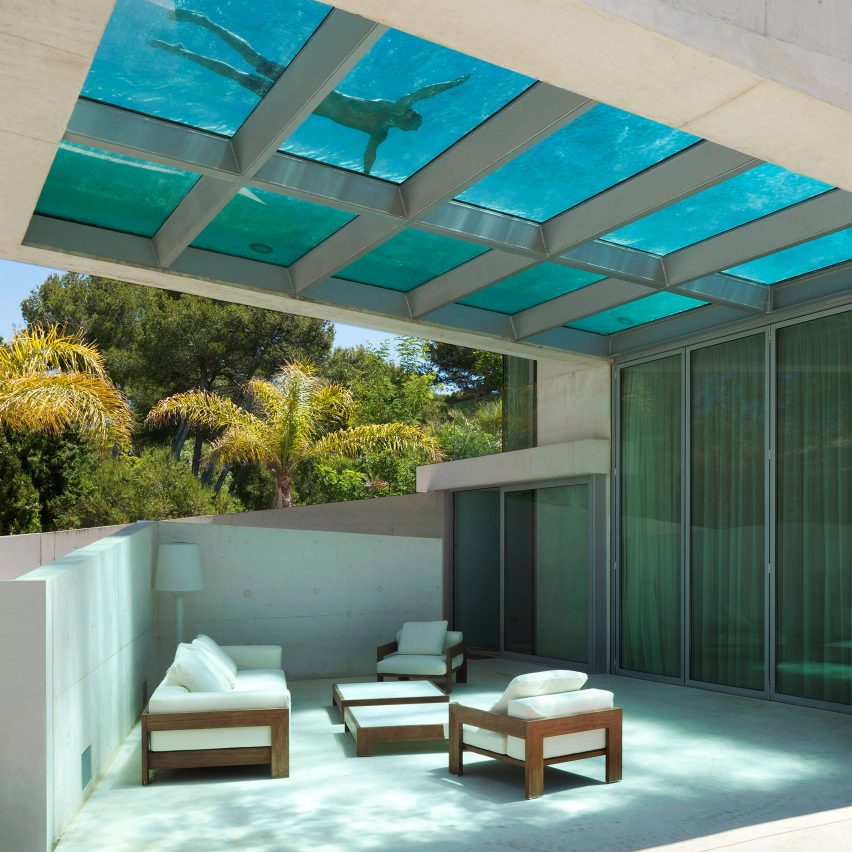 Architectural swimming pools: Jellyfish House, Spain, by Wiel Arets Architects