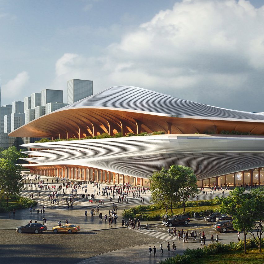 Xi'an International Football Center Stadium proposal by Zaha Hadid Architects of China