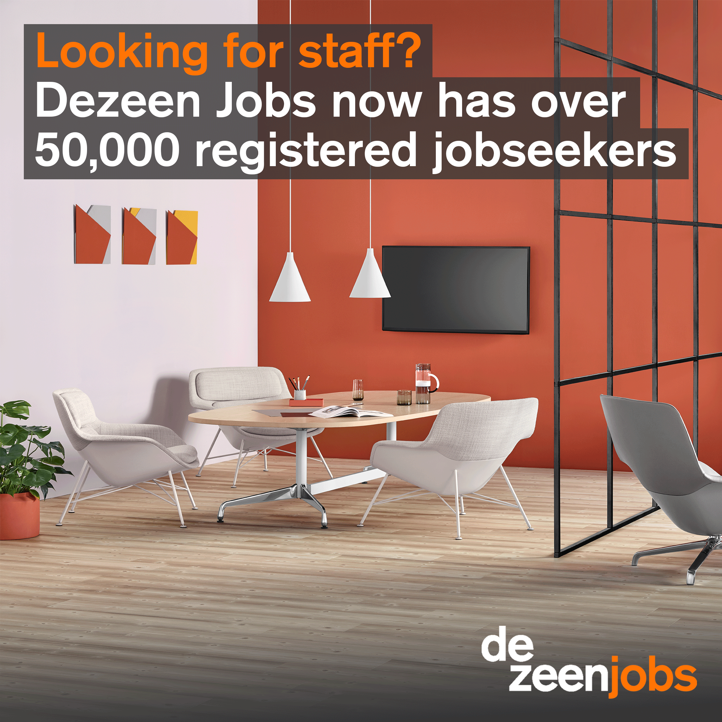 Dezeen Jobs now has over 50,000 registered jobseekers