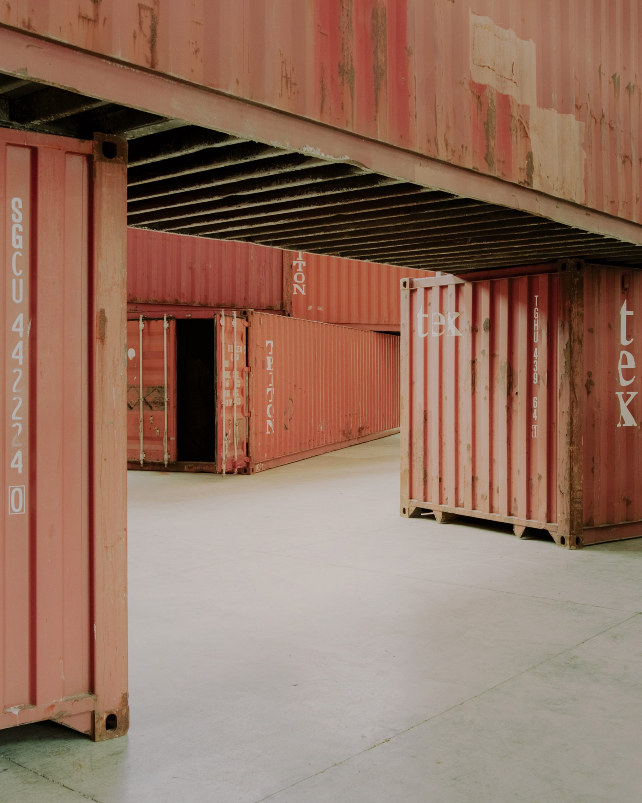 Shipping container installation