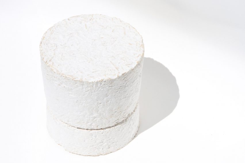 Amen candles are shipped in "carbon negative" mycelium packaging