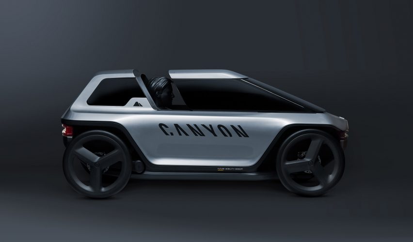 Canyon's Future Mobility Concept is a pedal-powered hybrid between a car and an e-bike 