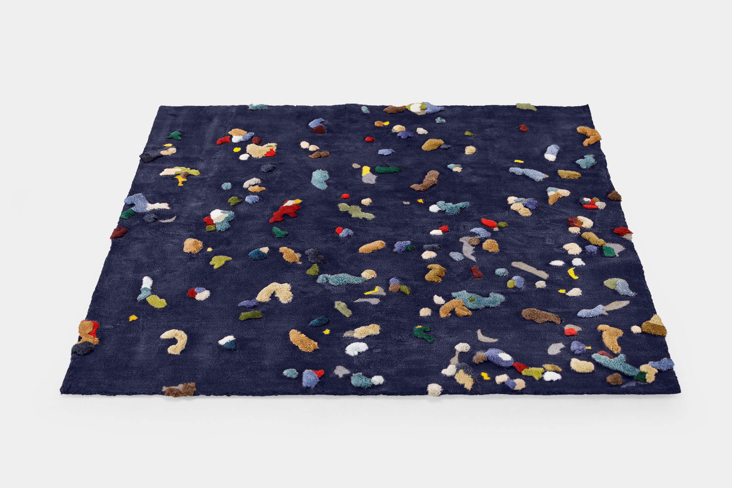 Blue Chaos rug by Audrone Drungilaite for Emko
