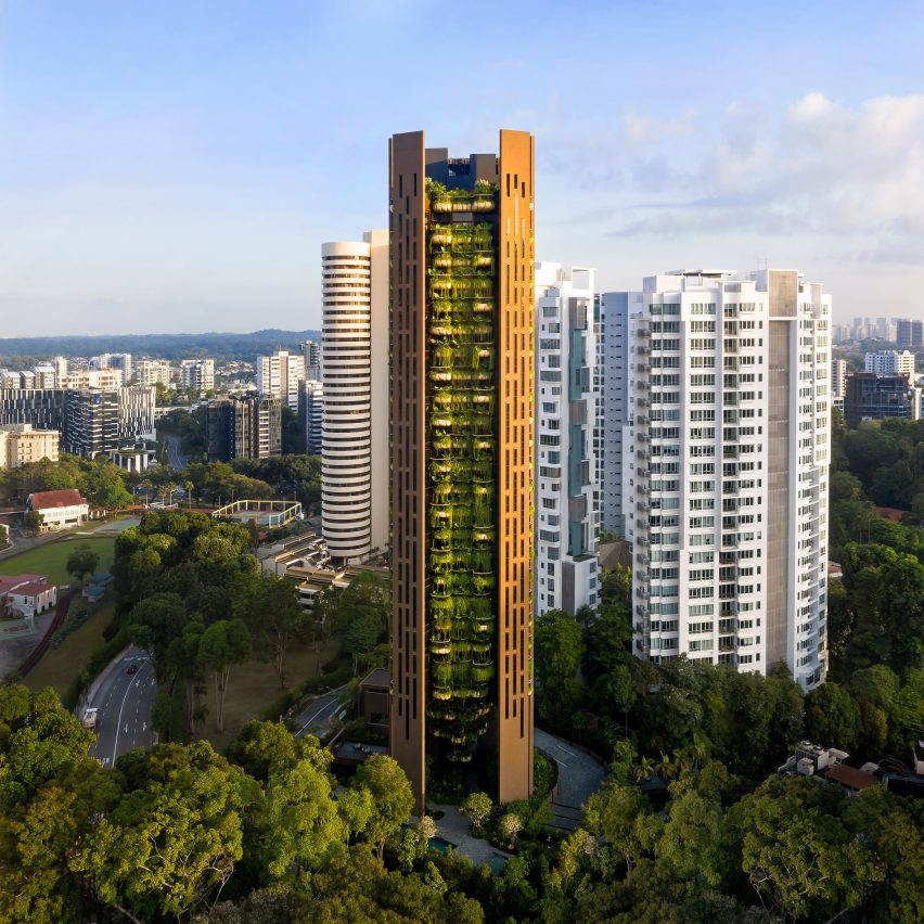 Heatherwick Studio's Singapore skyscraper has balconies overflowing with plants