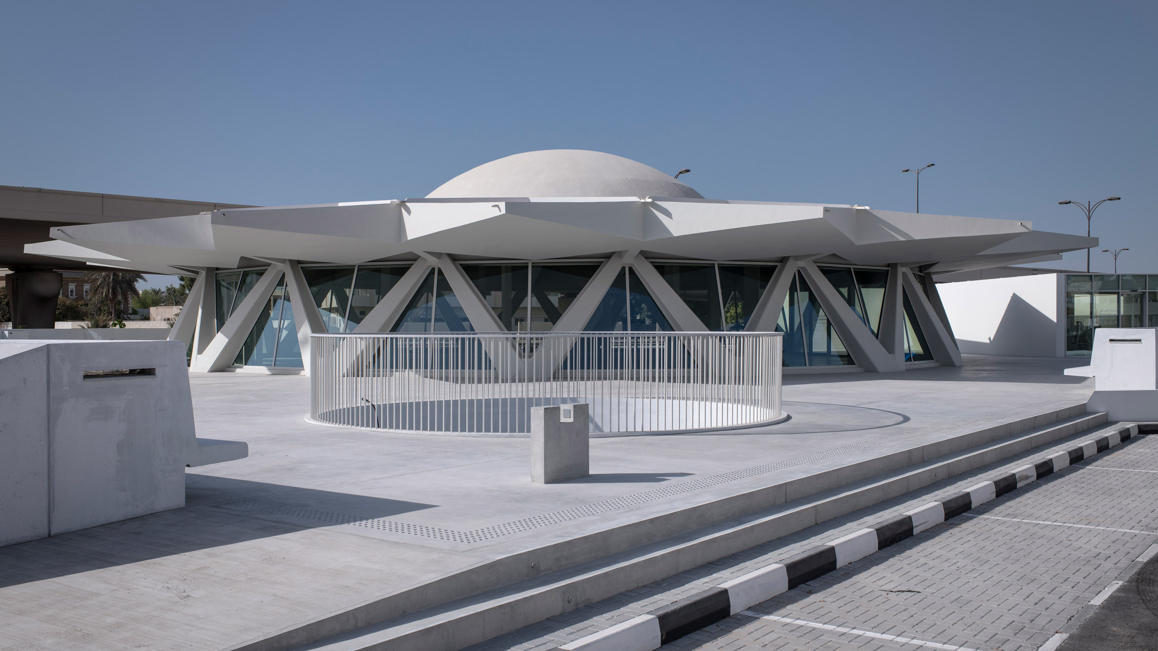 Brutalist Flying Saucer in Sharjah by SpaceContinuum Design Studio for Sharjah Art Foundation