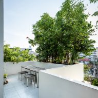 Green roofs of the Forest House in Bangkok