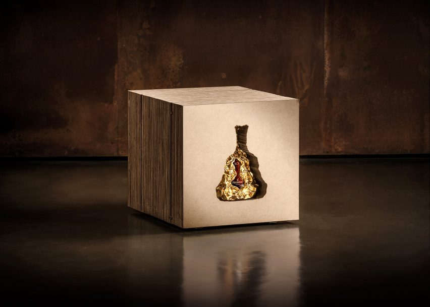 150th anniversary Hennessy XO cognac bottle by Frank Gehry