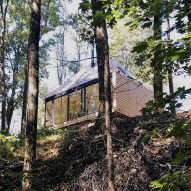 The exterior of The Hut, an off-grid house by Midland Architecture