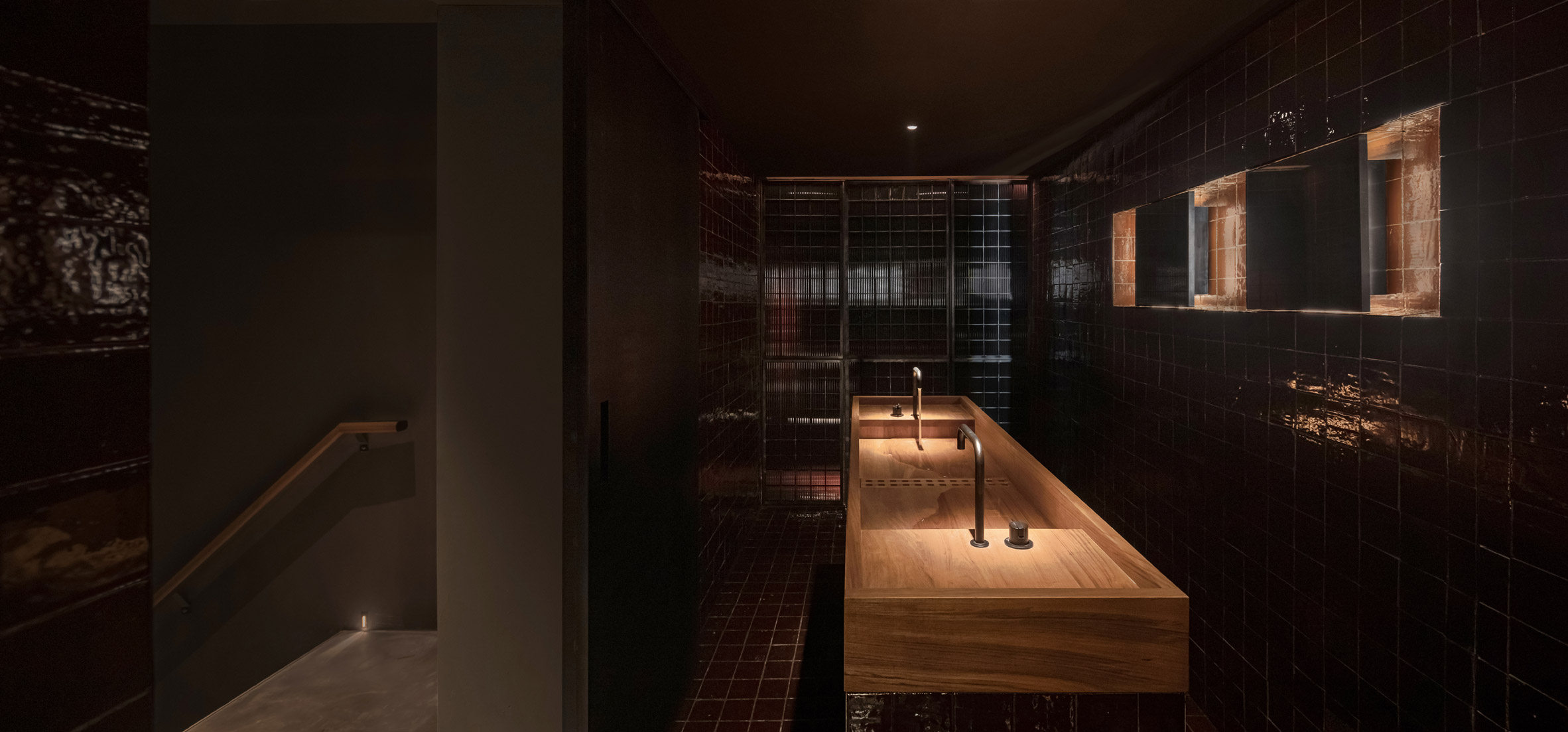 Bathroom inside J Boroski bar in Shanghai by Atelier XY