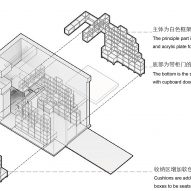 Plans for Joys micro cafe in Shenzhen by Onexn Architects