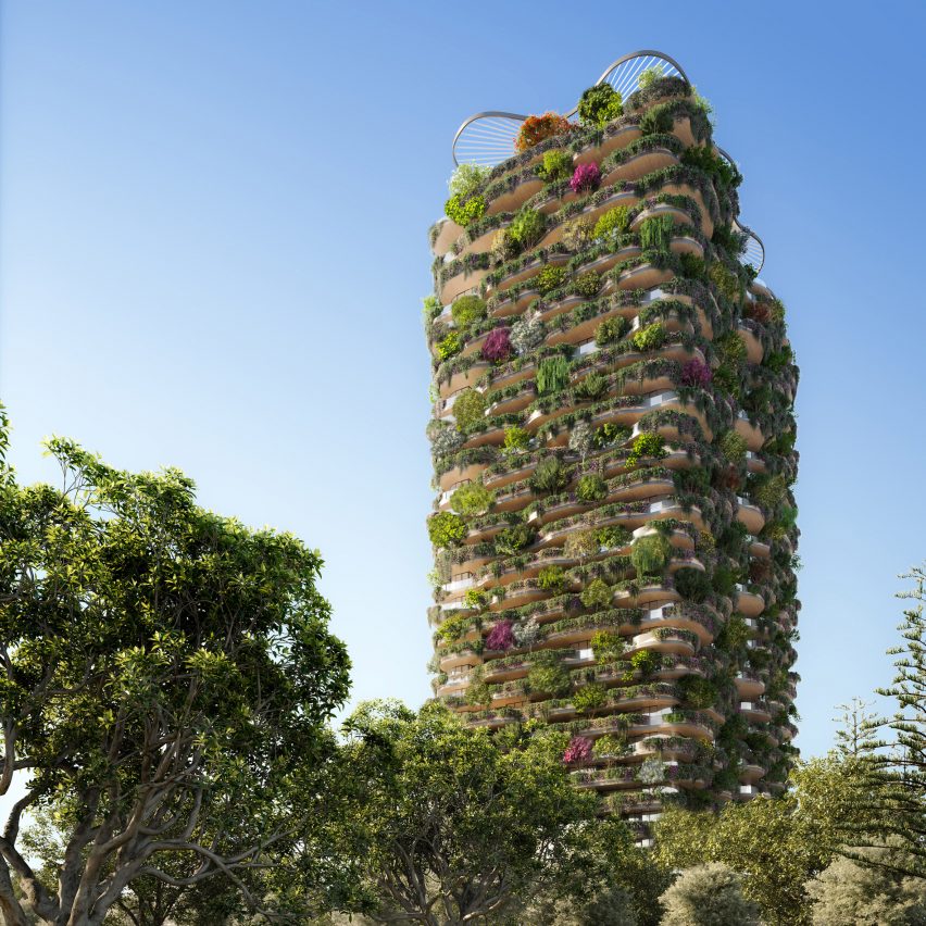 Urban Forest high rise apartment building in Brisbane by Koichi Takada Architects