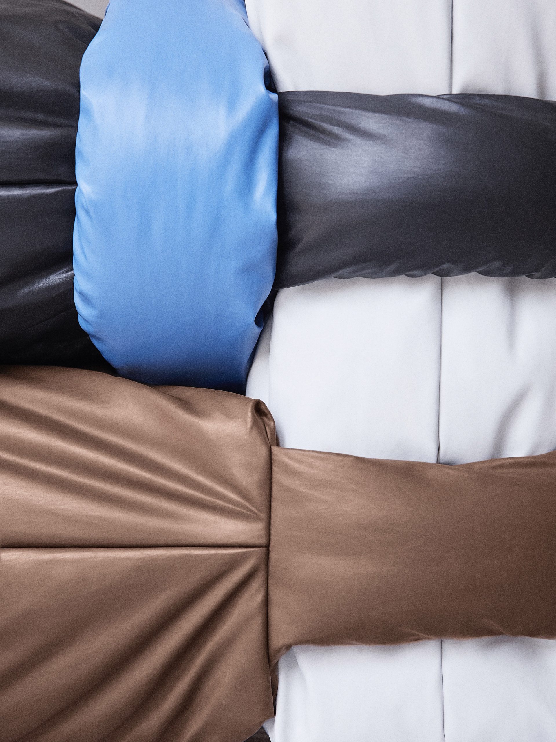 Muller Van Severen designs Pillow Sofa based on Kassl Edition's padded Pillow Bag