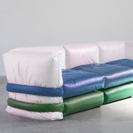 Muller Van Severen designs Pillow Sofa based on Kassl Edition's padded bags