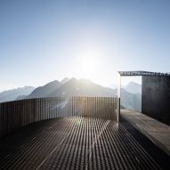 Otzi Peak 3251m viewing platform made of weathering steel by Network of Architecture