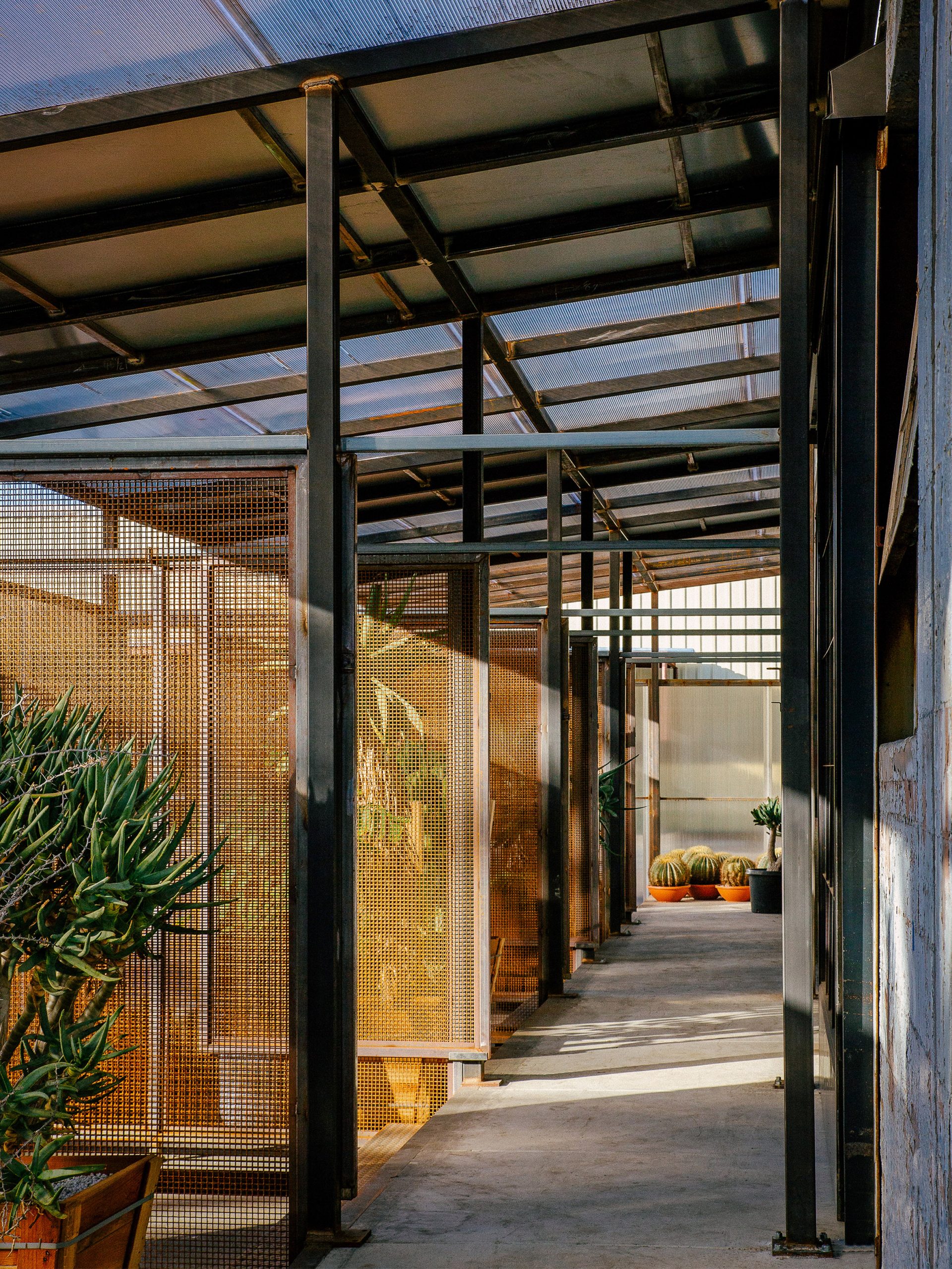 Pathway through Santa Monica Greenhouse by Part Office