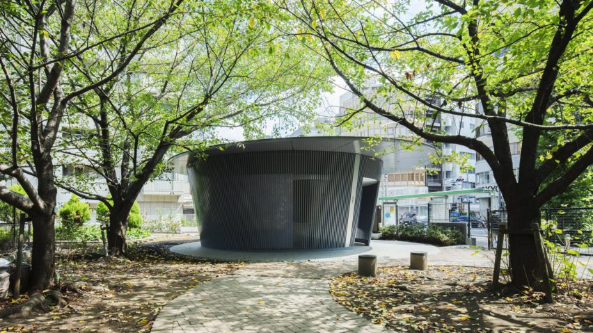 Circular public toilet by Tadao Ando