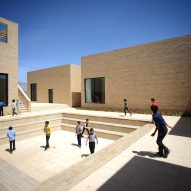 The Noor E Mobin G2 Primary School by FEA Studio made of brick in Iran