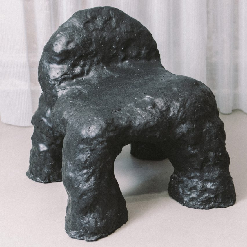 Ukurant Objects exhibition features squishy chair and waxy vases