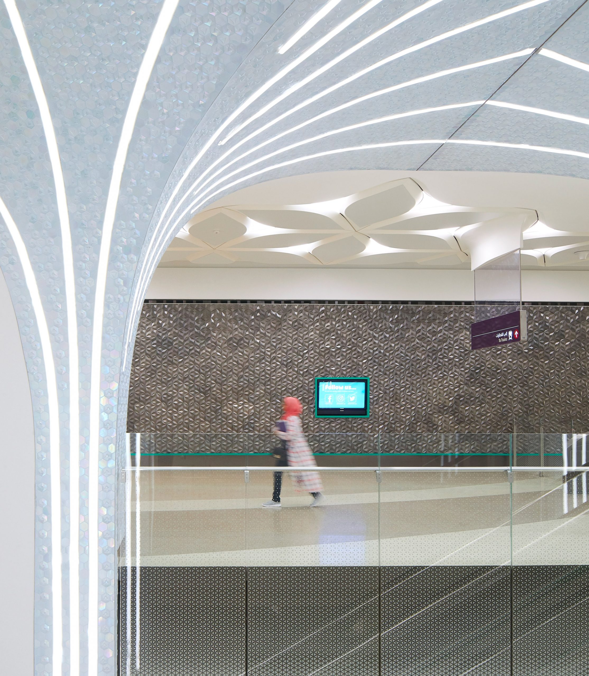 Interior Qatar National Library Station