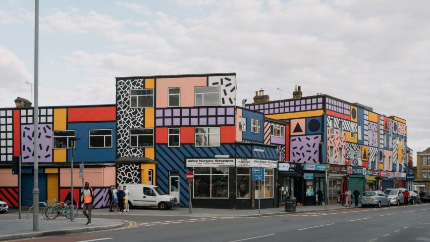 Camille Walala revives east London high street with community-funded artwork