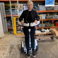 Suzanne Brewer develops "Segway-style" wheelchair that allows users to stand upright