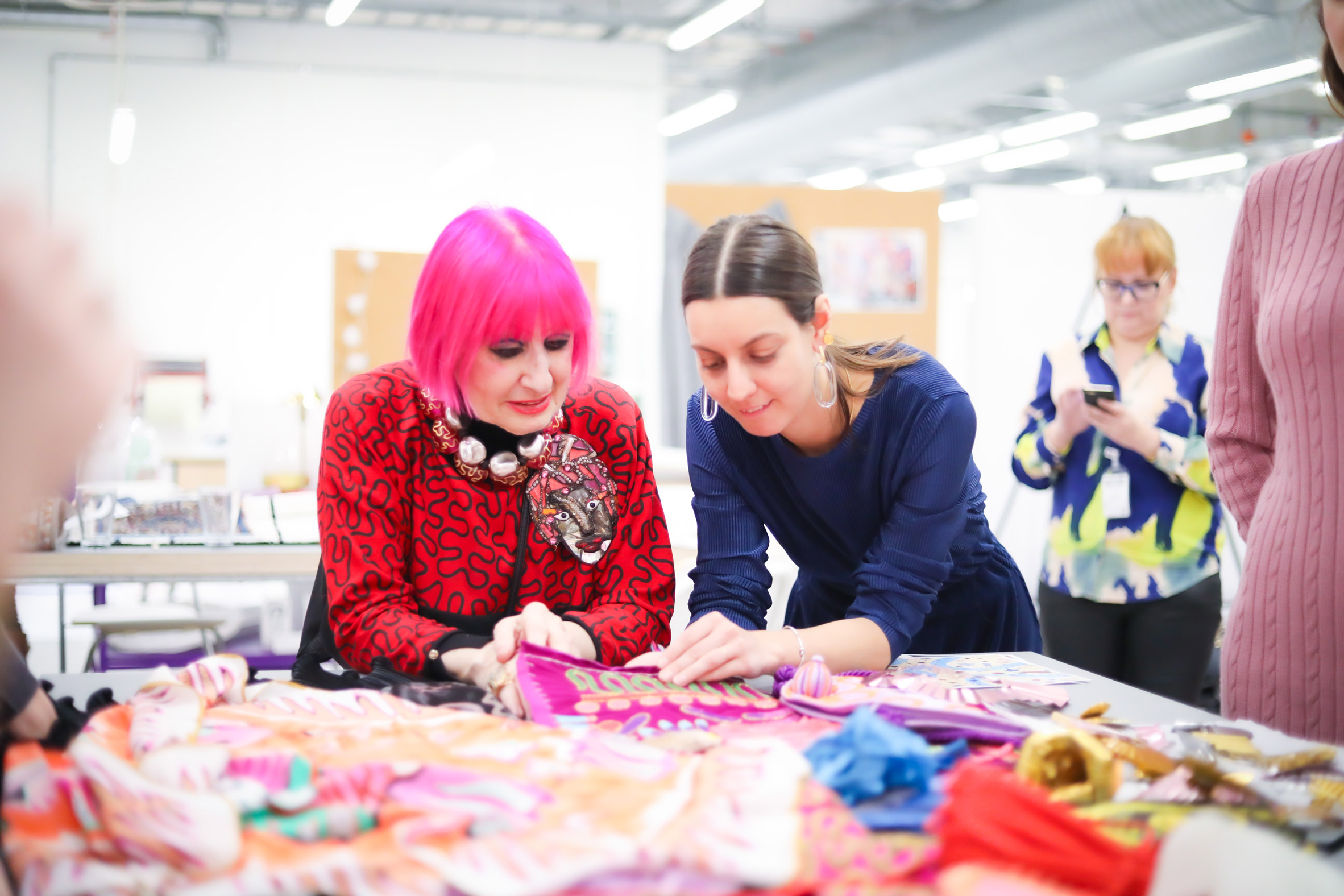Zandra Rhodes gives IKEA Frakta bag a pink and frilly makeover