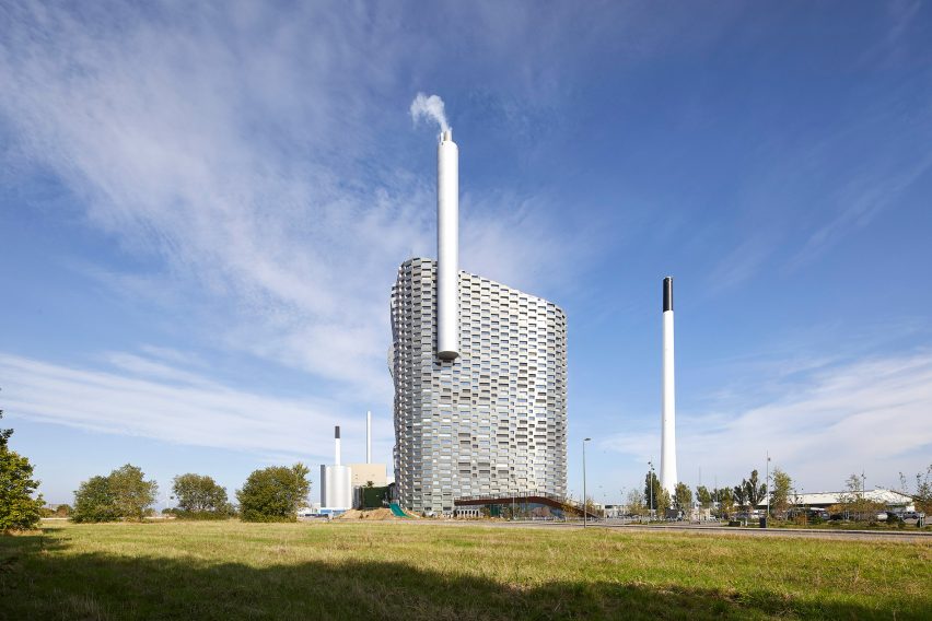 Hufton + Crow photographs of Amager Bakke, the power station and ski slope designed by BIG in Copenhagen