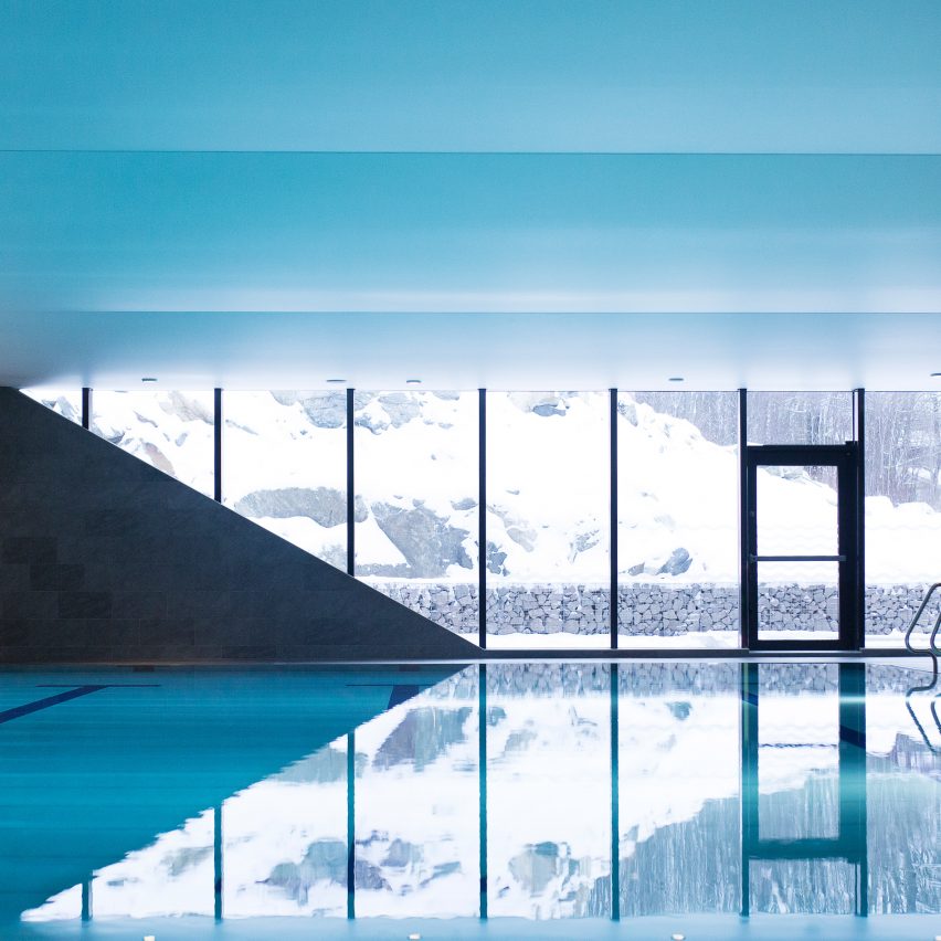 Pool of Bølgen Bath and Leisure Centre by White Arkitekter