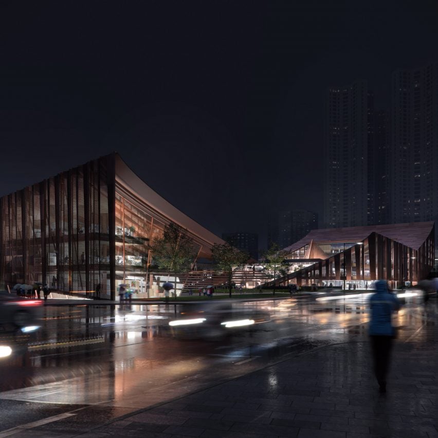 Cheongju New City Hall proposal by Snøhetta and Tomoon Architects and Engineers