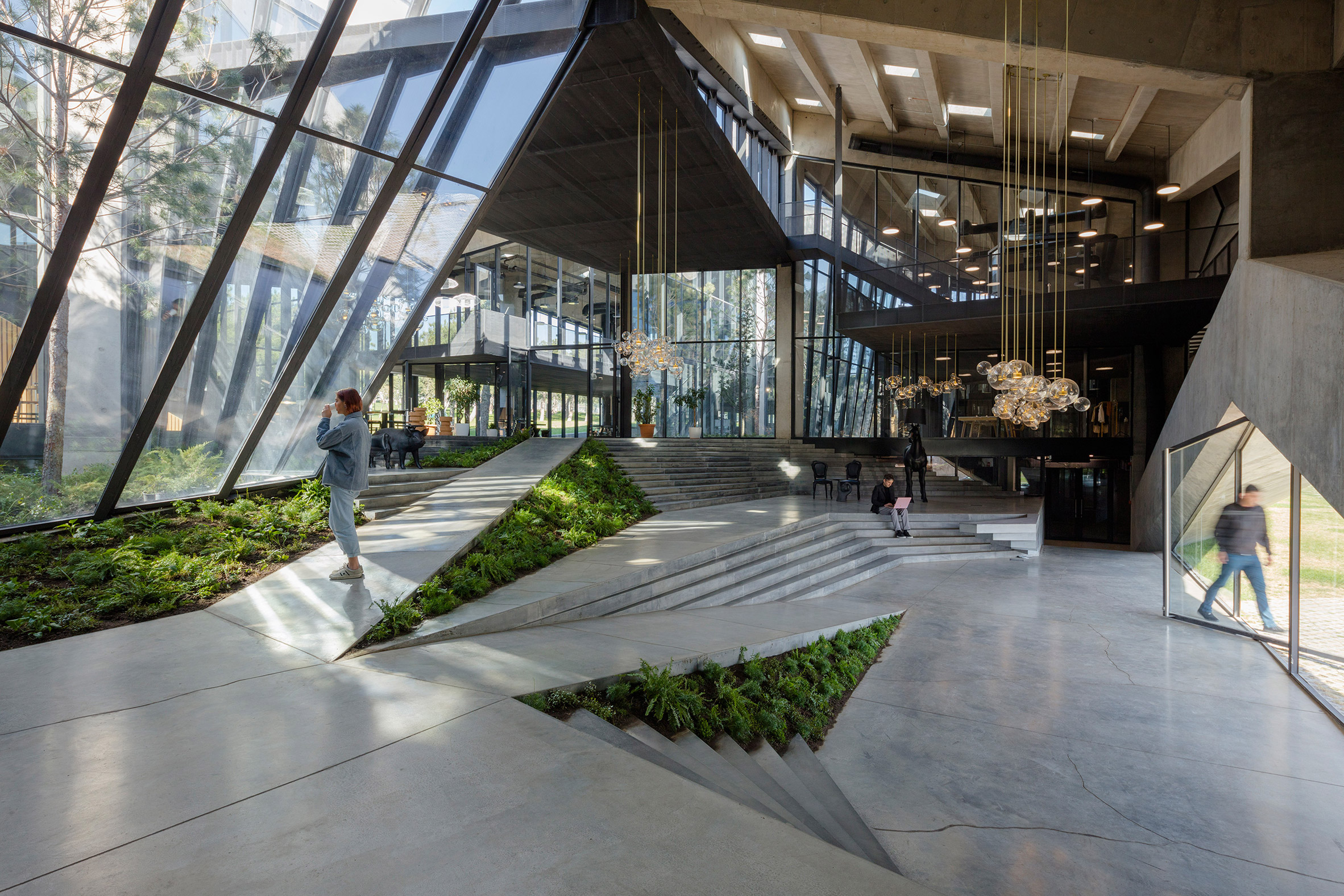 Lobby of Coffee Production Plant by Giorgi Khmaladze Architects