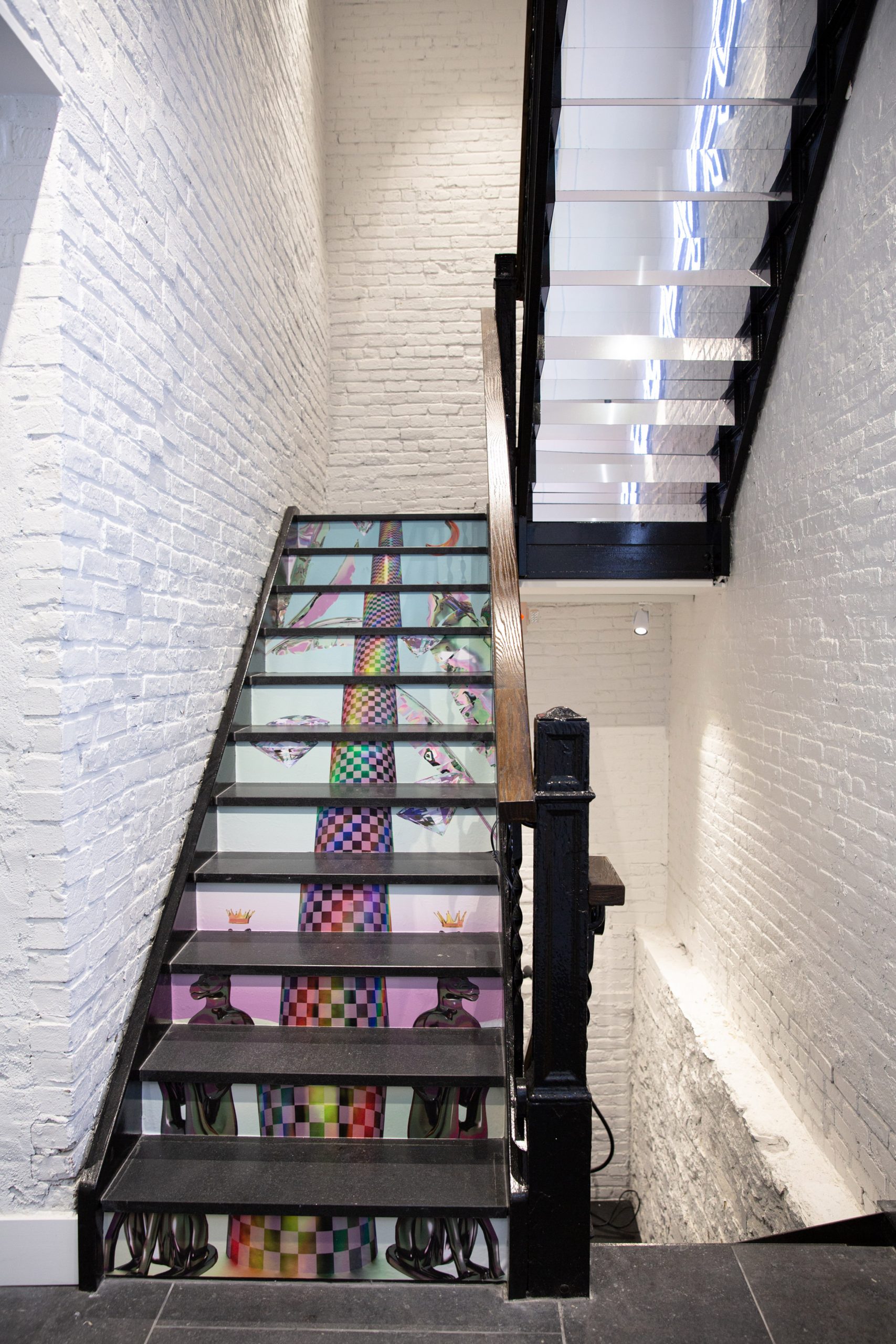 Staircase inside Daily Paper store in New York