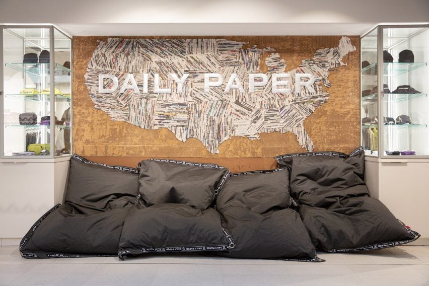 Interiors of Daily Paper store in New York