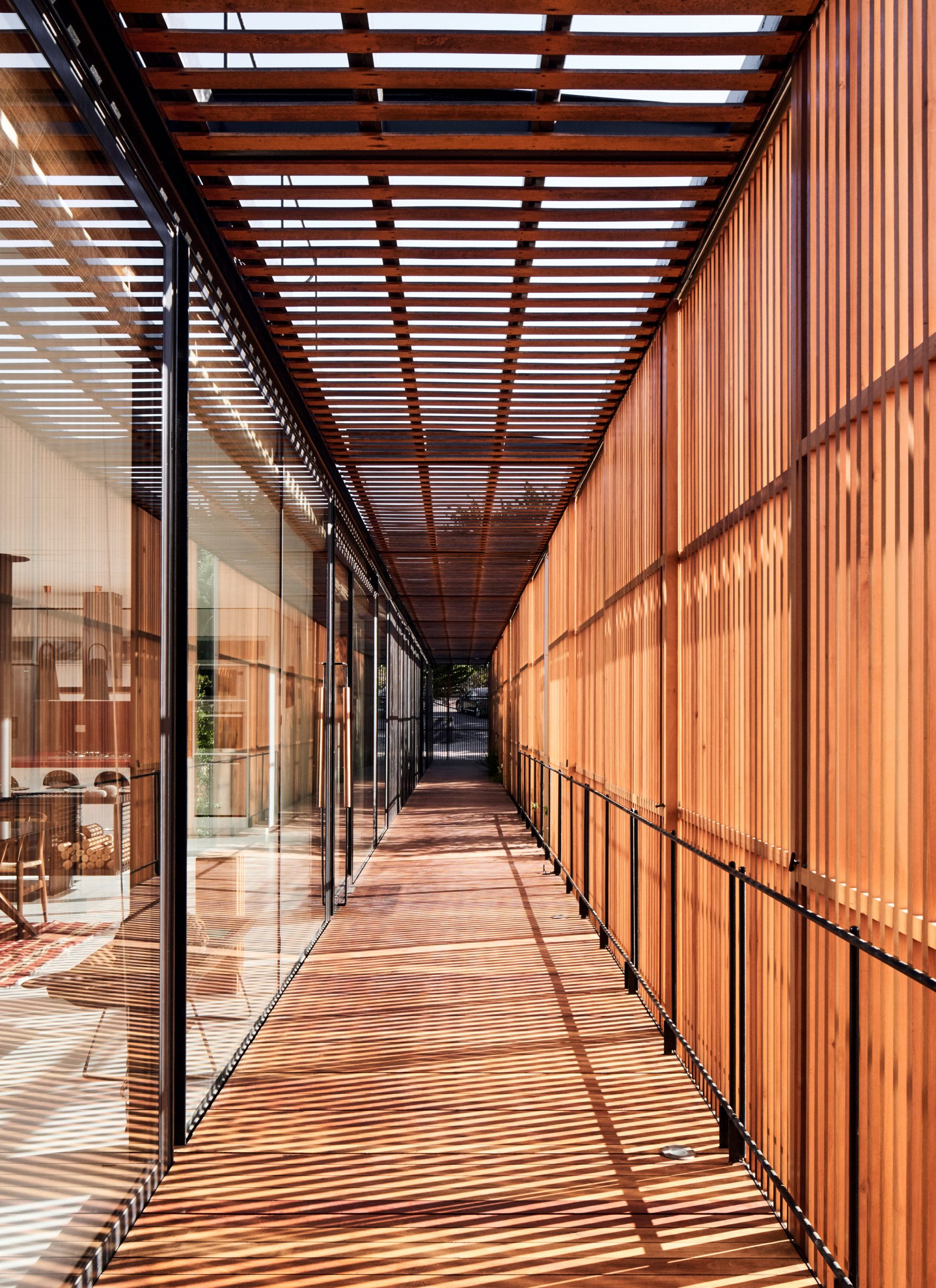 Walkway in Engawa House by Santiago Valdivieso and Stefano Rolla