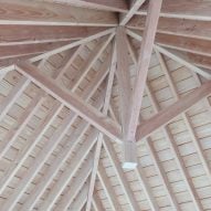 Richard Parr Associates' Grain Loft Studio on Easter Park Farm features Douglas fir roof