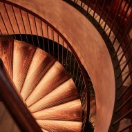 Kol restaurant in London includes spiral staircase