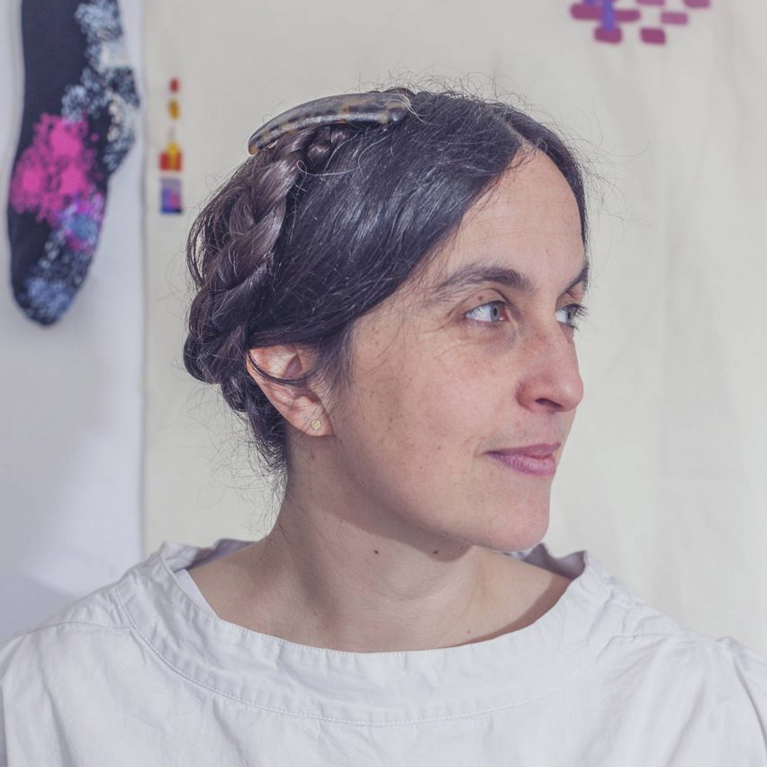 Portrait of textile artist Celia Pym