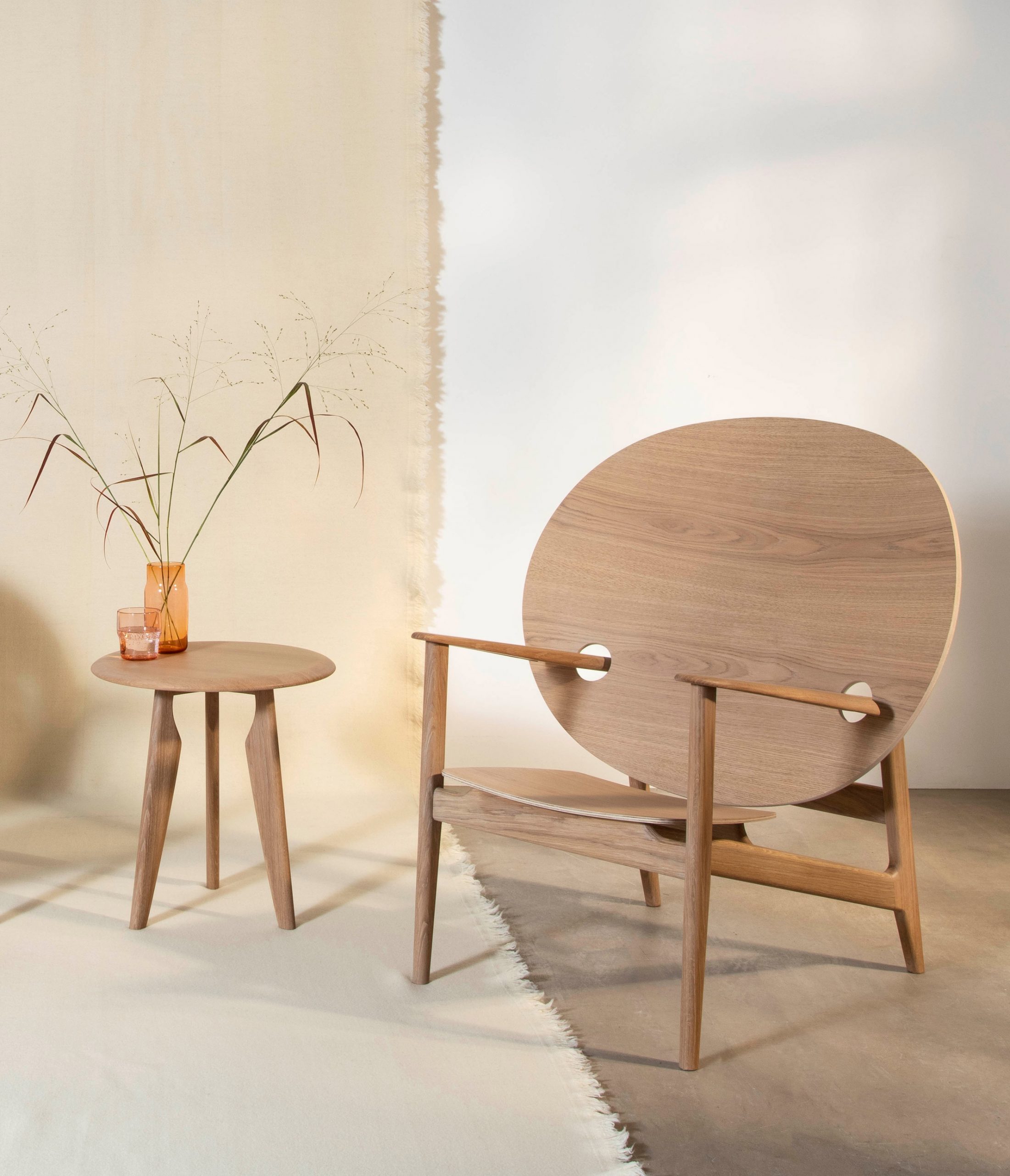 Iklwa chair and table by Mac Collins for Benchmark