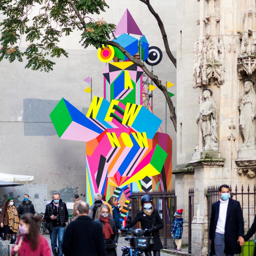 A New Now installation by Morag Myerscough in Paris