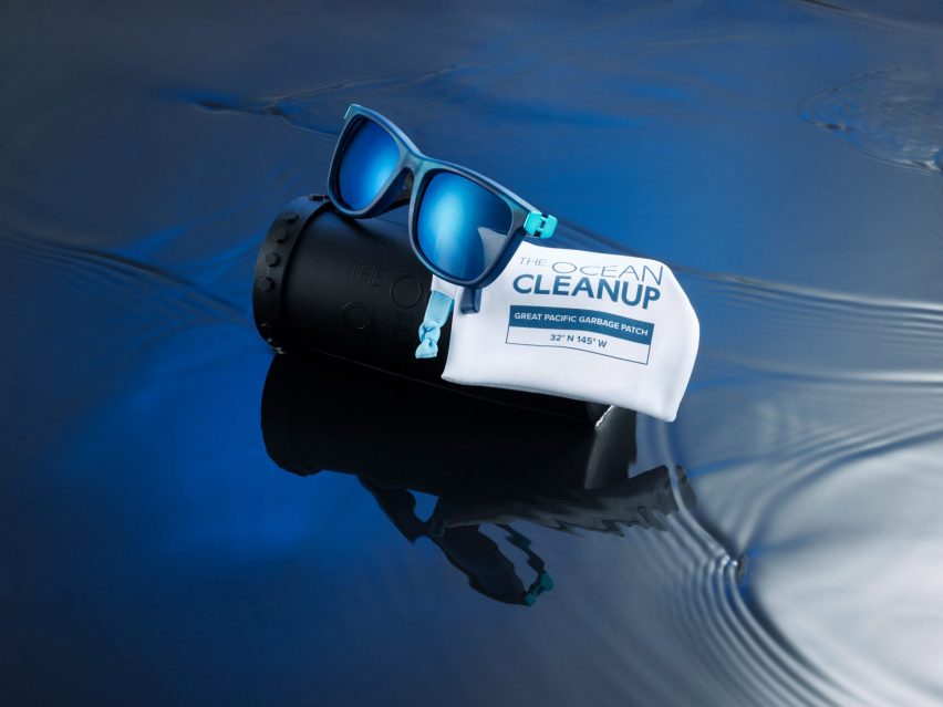 Yves Béhar makes sunglasses from plastic collected by The Ocean Cleanup