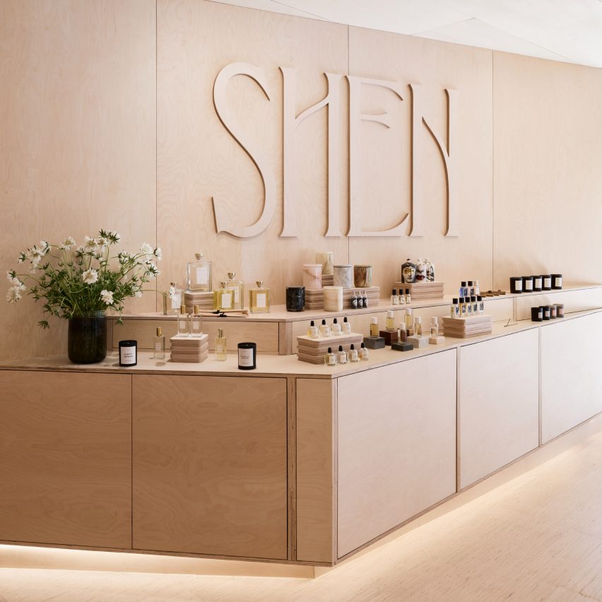 Shen beauty store features plywood interiors