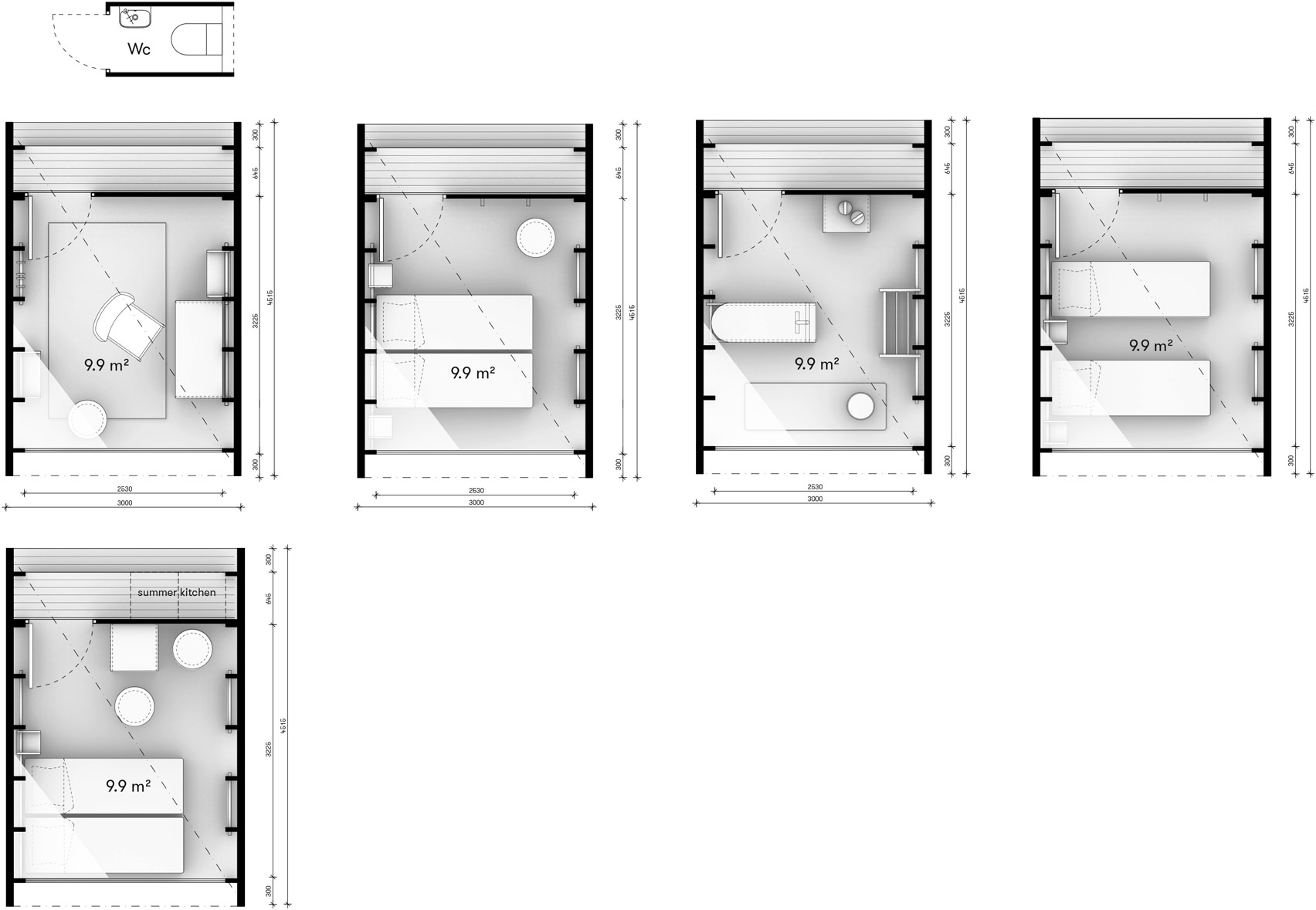 Space of Mind is a modular cabin designed to be built anywhere