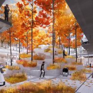 Courtyard enders for AI City and Cloud Valley campus designed by BIG for Terminus Group