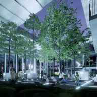Courtyard in AI City and Cloud Valley campus designed by BIG for Terminus Group