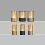 Voltra Reeded cordless lamps by Arnold Chan for Voltra