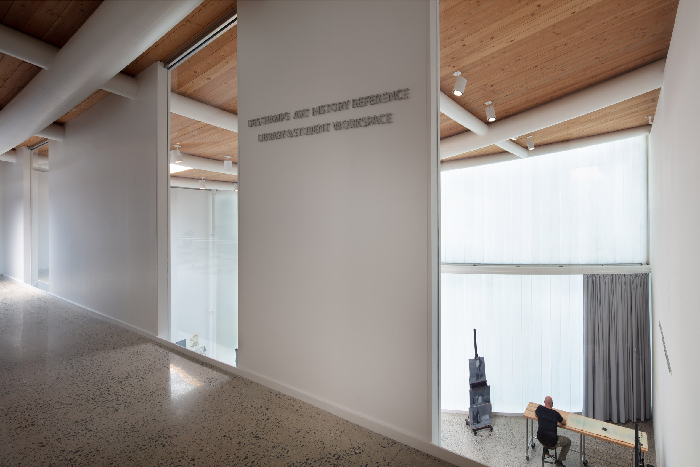 Inside Winter Visual Arts Building by Steven Holl Architects in Lancaster, Pennsylvania
