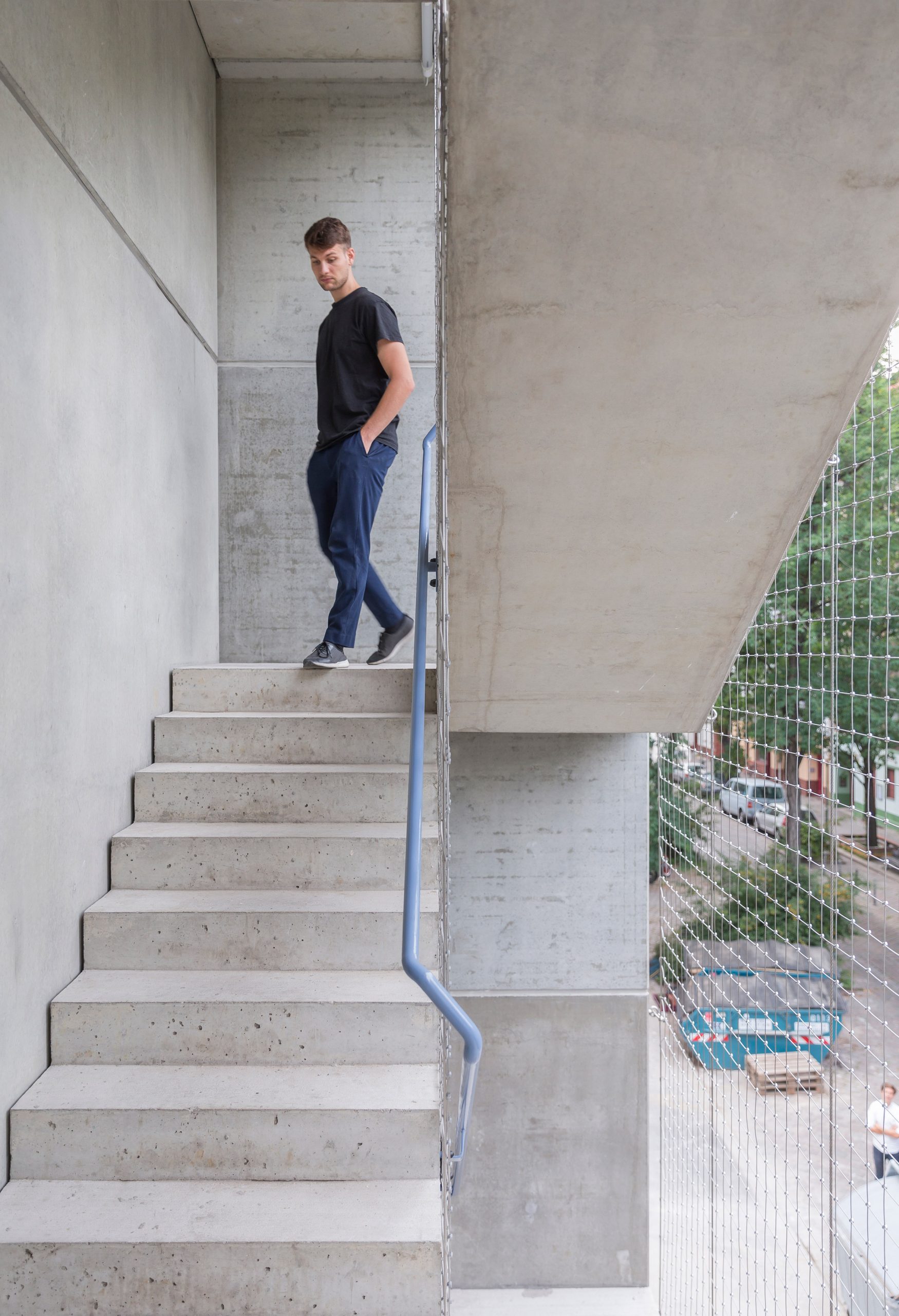Precast concrete of Wohnregal, a prefabricated housing block by FAR in Berlin, Germany