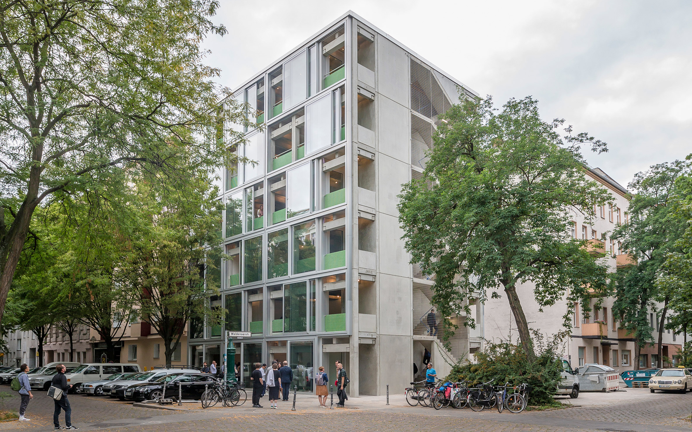 Wohnregal prefabricated concrete housing block by FAR in Berlin, Germany